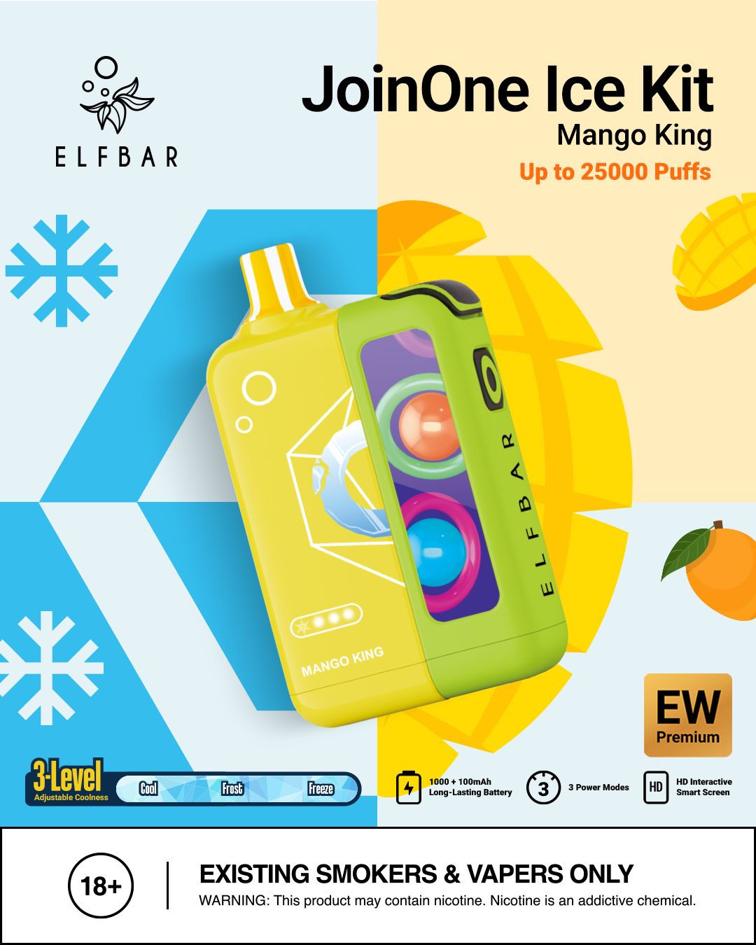 Elf Bar JoinOne Ice 25000 Puffs Disposable Vape in Dubai