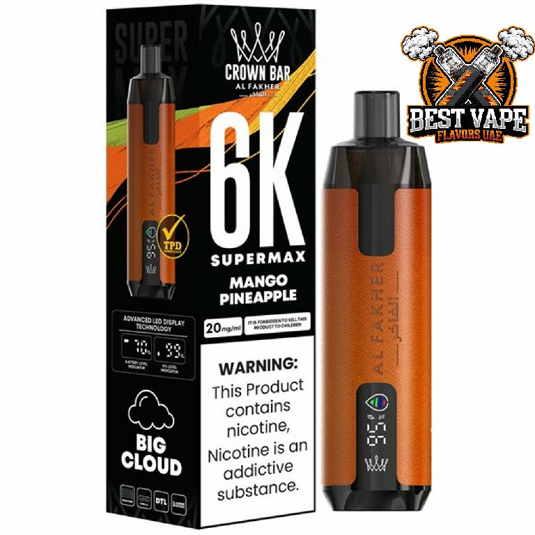 Al Fakher Supermax 6000 Puffs Disposable Vape In Dubai