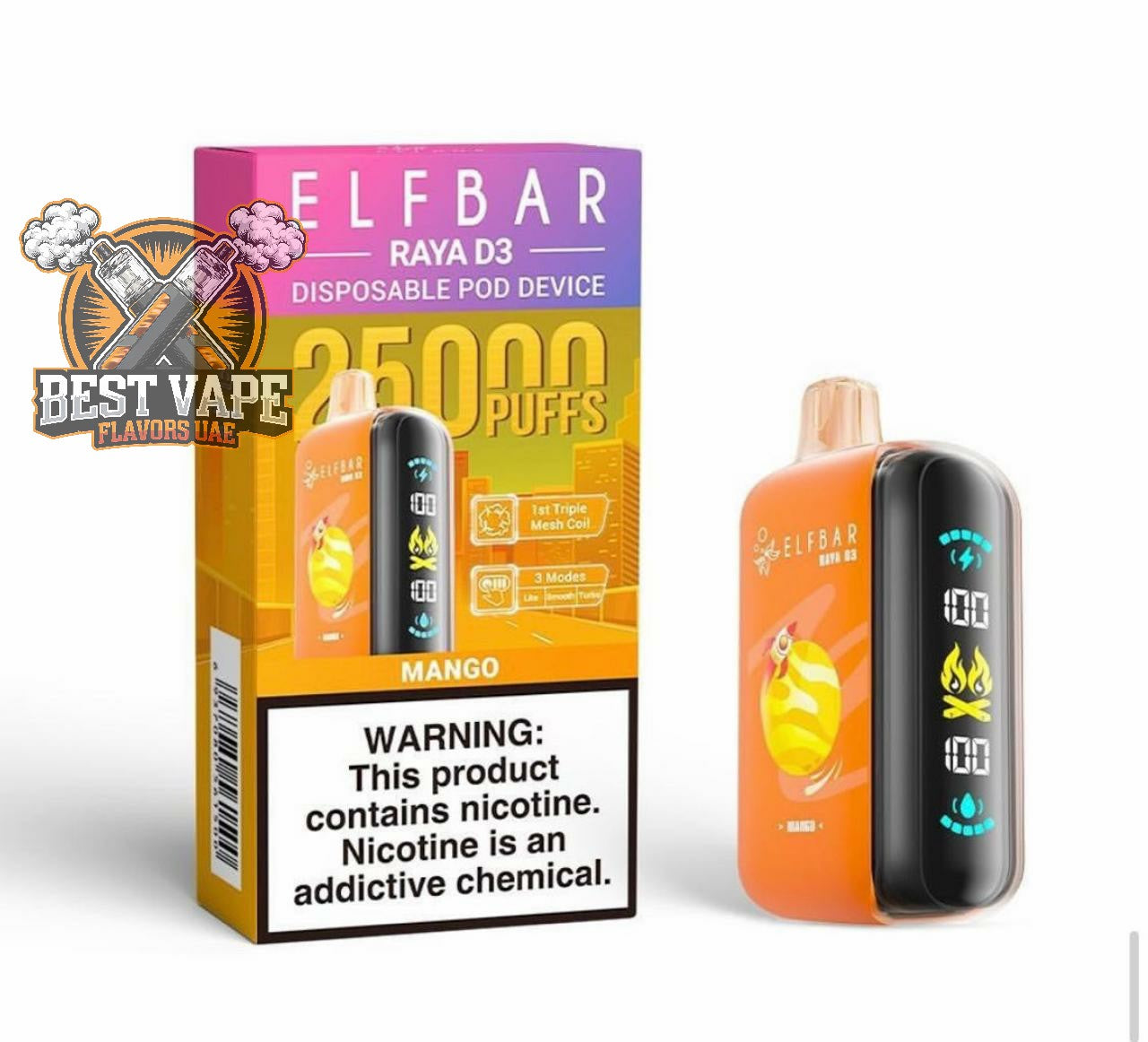 ELF BAR RAYA D3 - 25000 Puffs Disposable Vape in Dubai