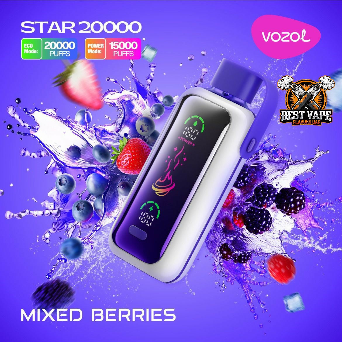 Vozol Star 20000 Puffs Dual Power Disposable Vape in UAE