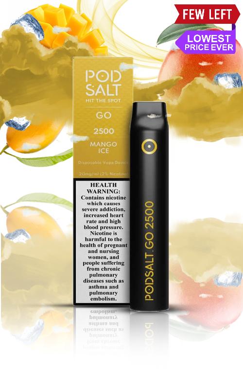 POD SALT GO DISPOSABLE 2500 PUFFS