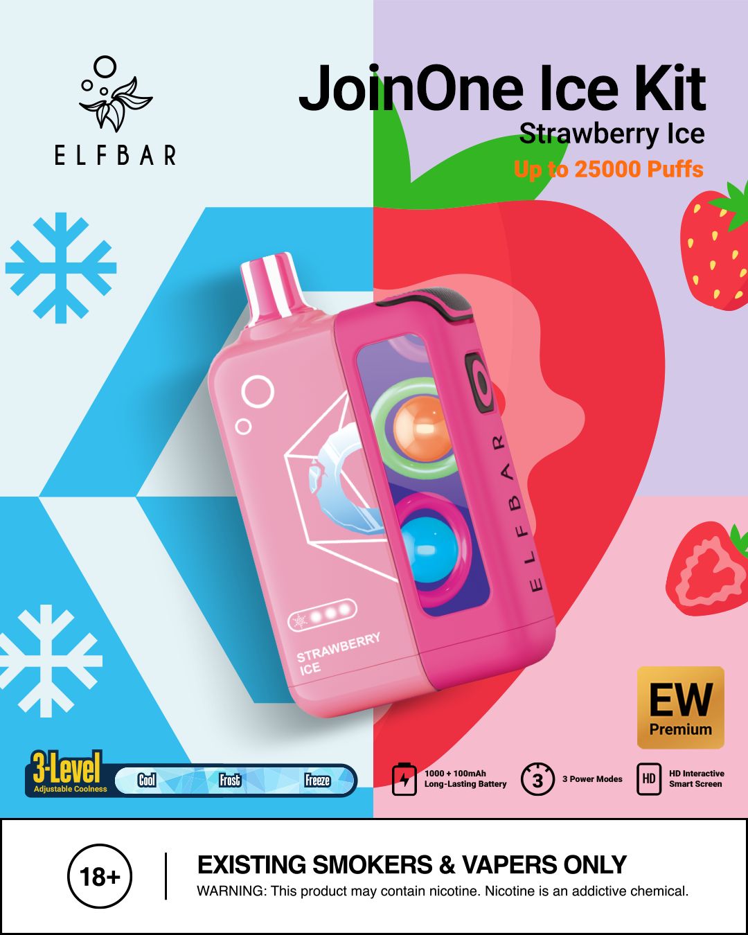 Elf Bar JoinOne Ice 25000 Puffs Disposable Vape in Dubai