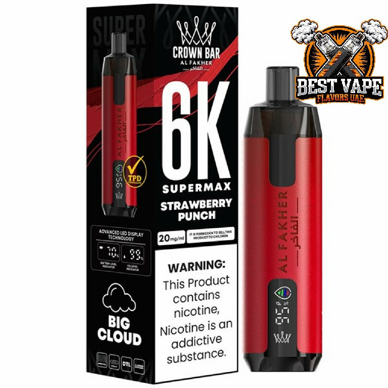 Al Fakher Supermax 6000 Puffs Disposable Vape In Dubai