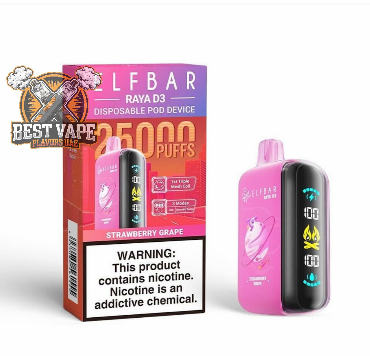 ELF BAR RAYA D3 - 25000 Puffs Disposable Vape in Dubai