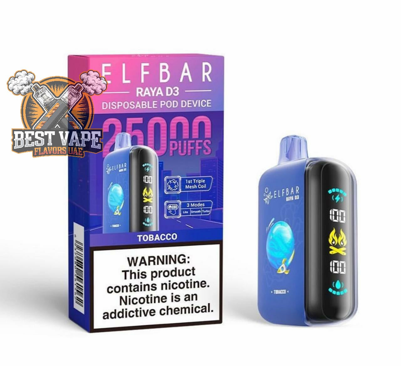 ELF BAR RAYA D3 - 25000 Puffs Disposable Vape in Dubai