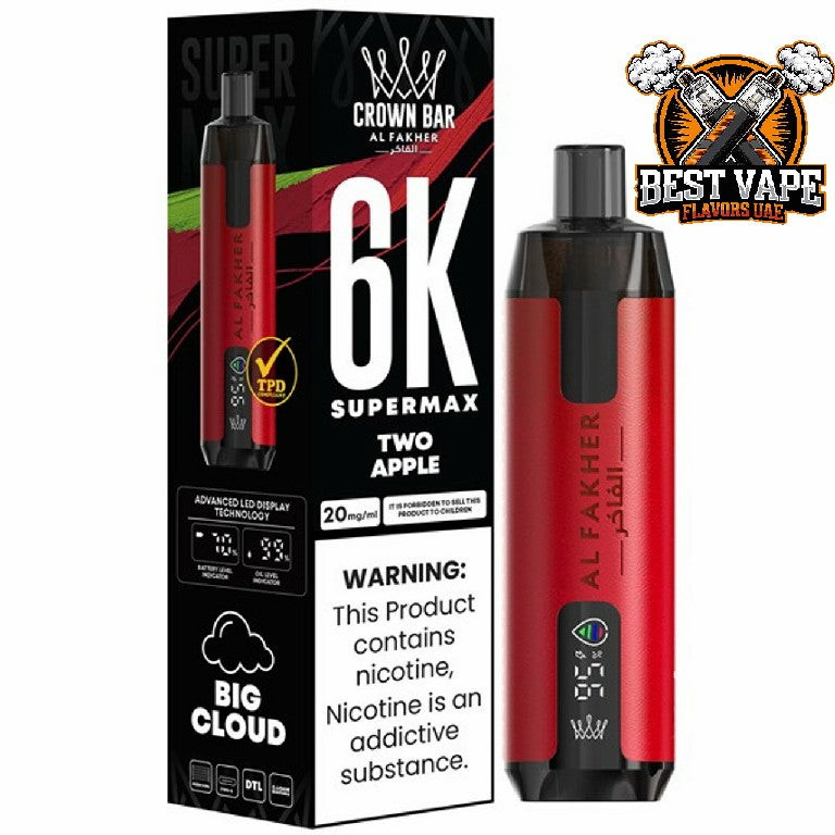 Al Fakher Supermax 6000 Puffs Disposable Vape In Dubai