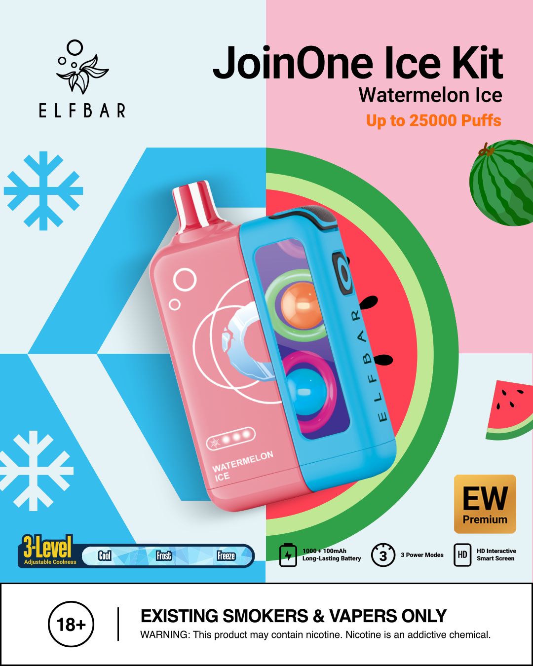 Elf Bar JoinOne Ice 25000 Puffs Disposable Vape in Dubai