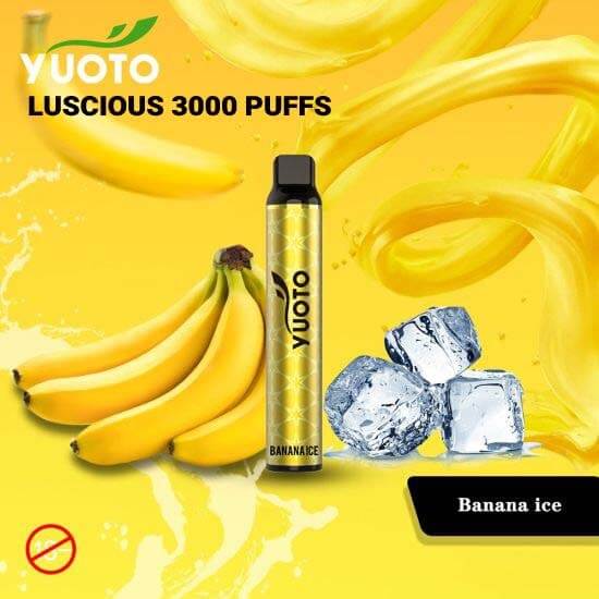 Yuoto Luscious 3000 Puffs Disposable Vape in UAEFlavors ::: Banana Ice