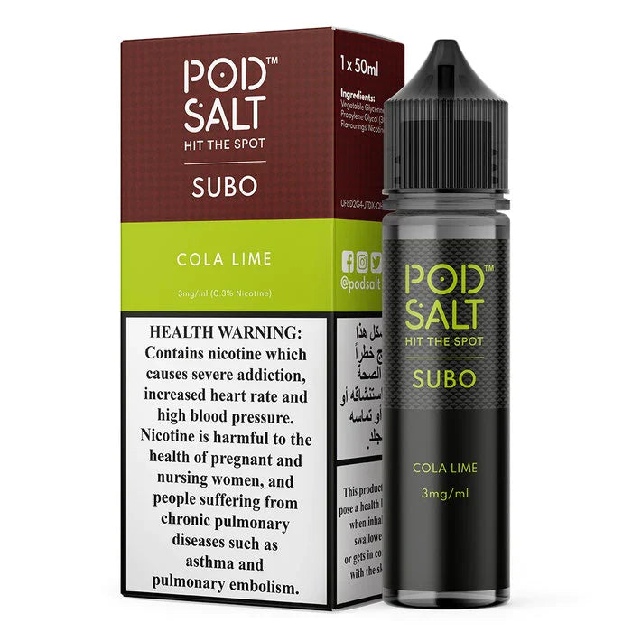 Pod Salt Subo 3MG 50ML E-Juice in Dubai